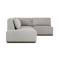 Adler Outdoor 4-Piece Sectional - Concha Fog