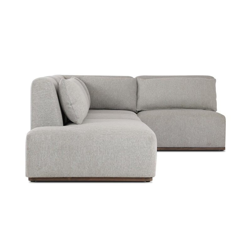 Adler Outdoor 4-Piece Sectional - Concha Fog