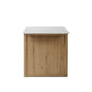 Fatima Kitchen Island - White Carrara Marble
