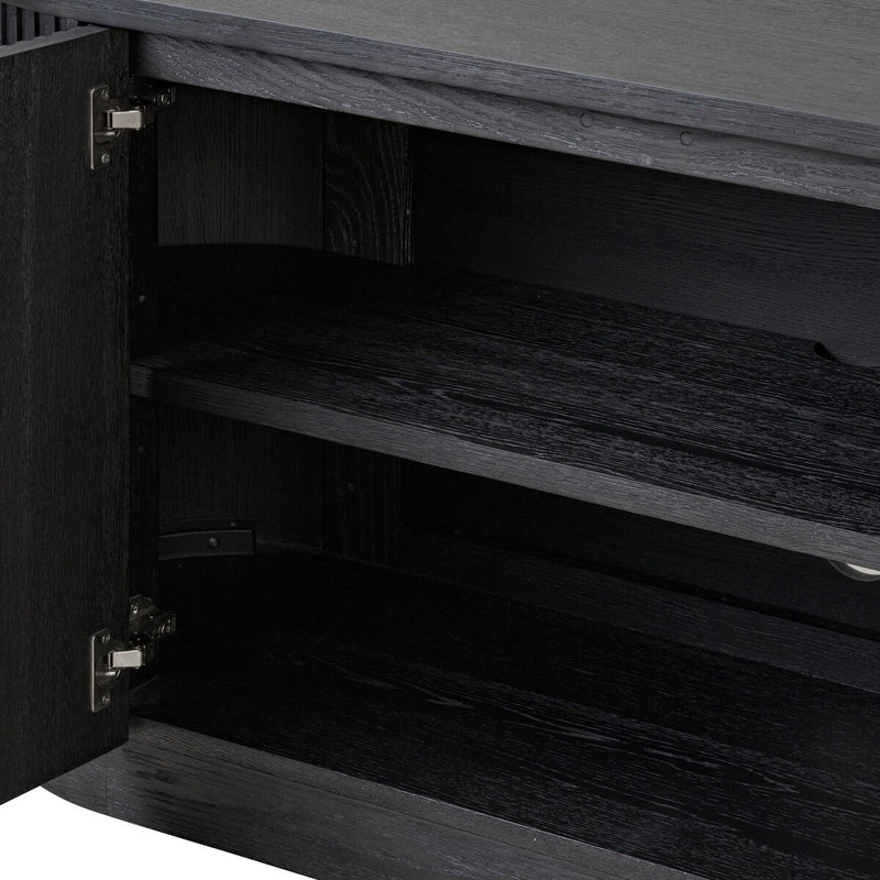 Delphi Media Console - Cerused Black Oak