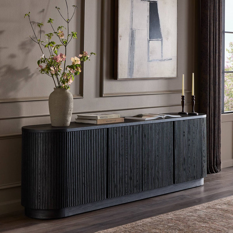 Delphi Media Console - Cerused Black Oak