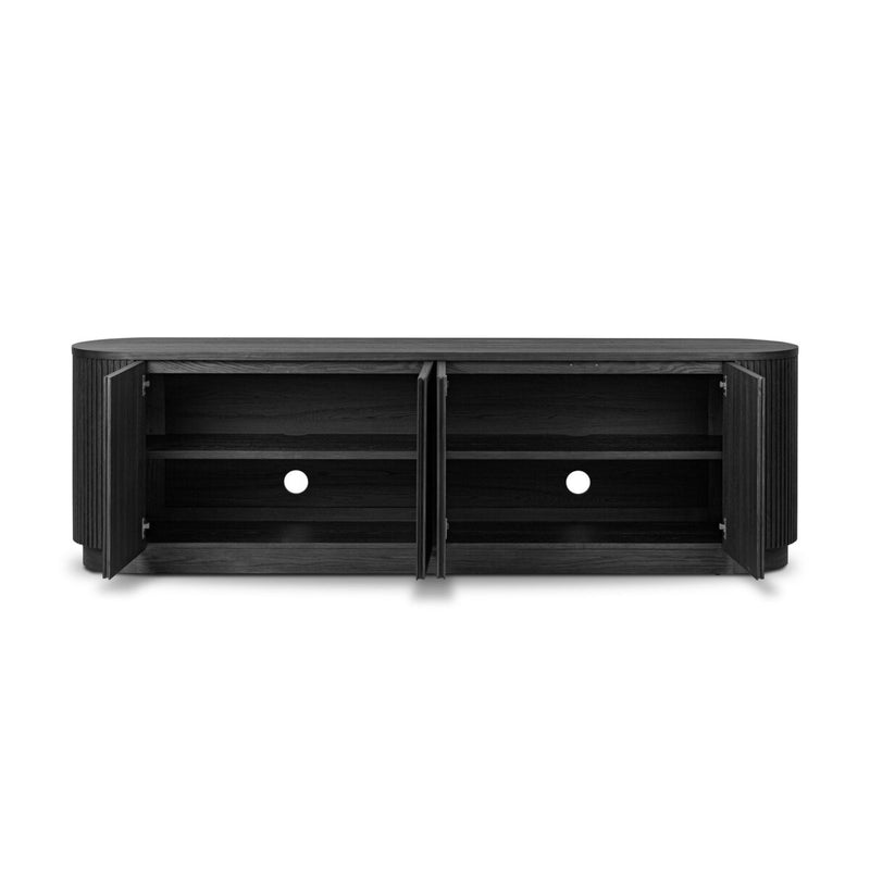 Delphi Media Console - Cerused Black Oak