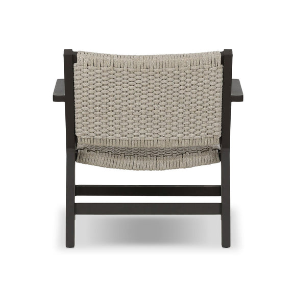 Delano Outdoor Metal Chair - Ivory Rope
