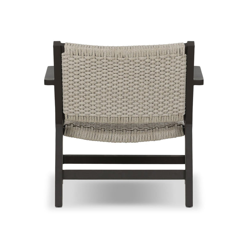 Delano Outdoor Metal Chair - Ivory Rope