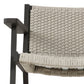 Delano Outdoor Metal Chair - Ivory Rope