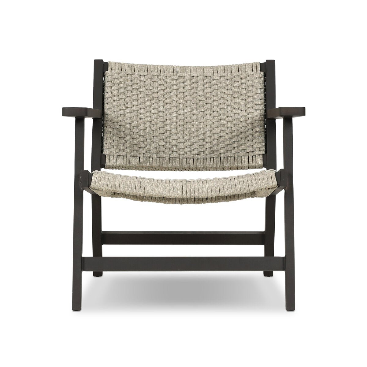 Delano Outdoor Metal Chair - Ivory Rope