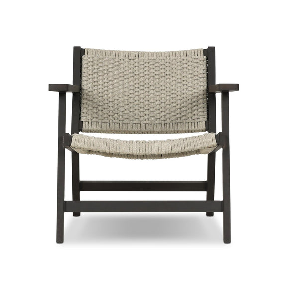 Delano Outdoor Metal Chair - Ivory Rope