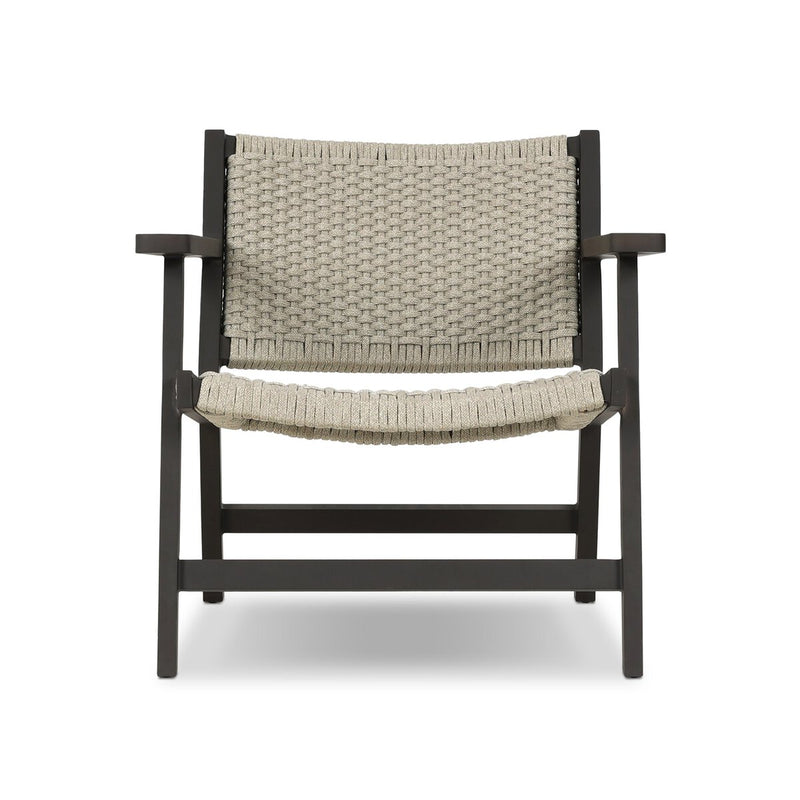 Delano Outdoor Metal Chair - Ivory Rope