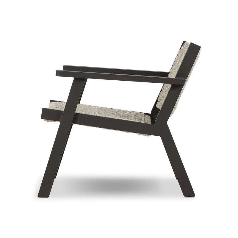Delano Outdoor Metal Chair - Ivory Rope