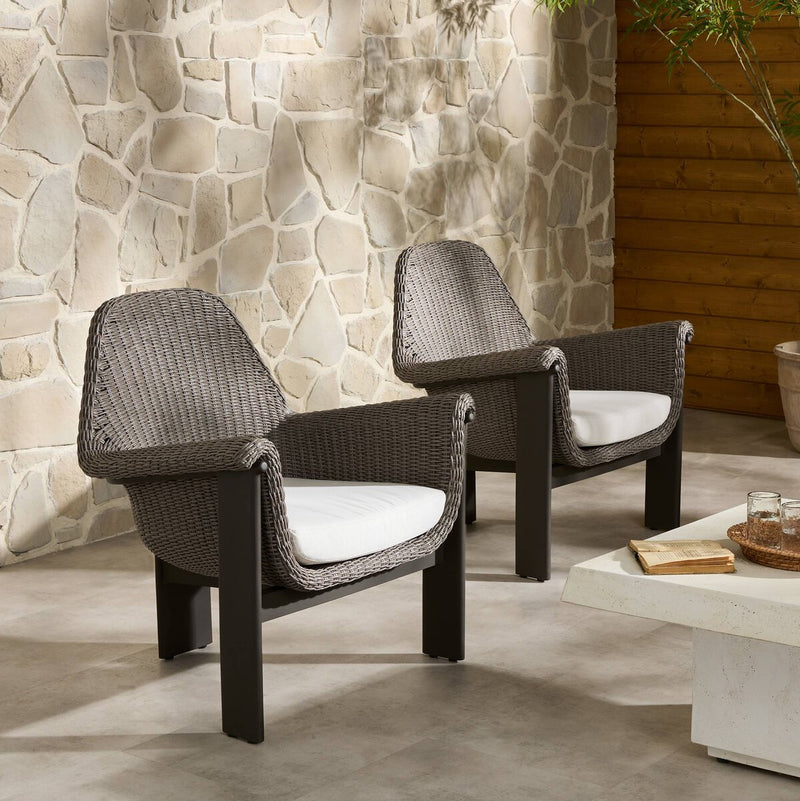 Santoro Outdoor Metal Chair - Vintage Taupe