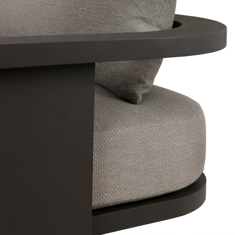 Tahana Outdoor Metal Sofa - Casa Grey