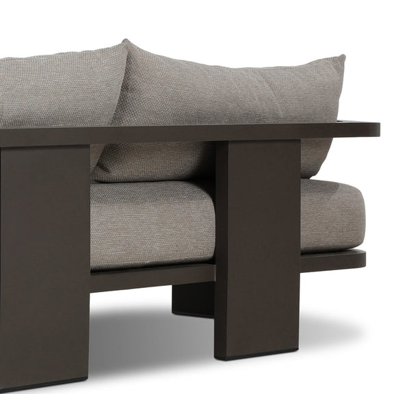 Tahana Outdoor Metal Sofa - Casa Grey