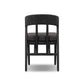 Buxton Outdoor Dining Chair - Stained Black Teak-fsc