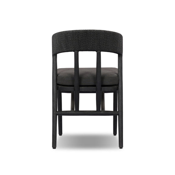Buxton Outdoor Dining Chair - Stained Black Teak-fsc