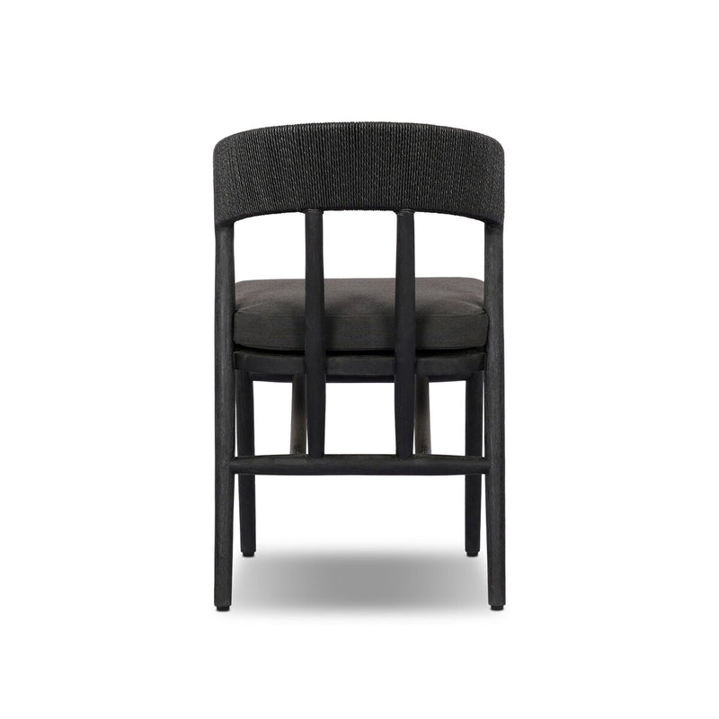 Buxton Outdoor Dining Chair - Stained Black Teak-fsc