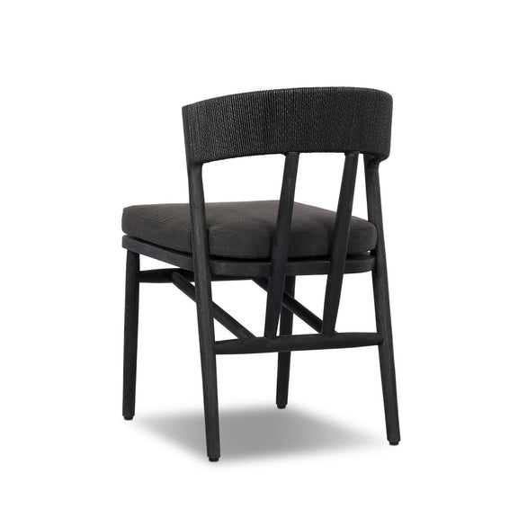 Buxton Outdoor Dining Chair - Stained Black Teak-fsc