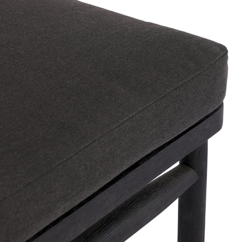 Buxton Outdoor Dining Chair - Stained Black Teak-fsc
