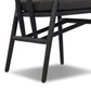 Buxton Outdoor Dining Chair - Stained Black Teak-fsc