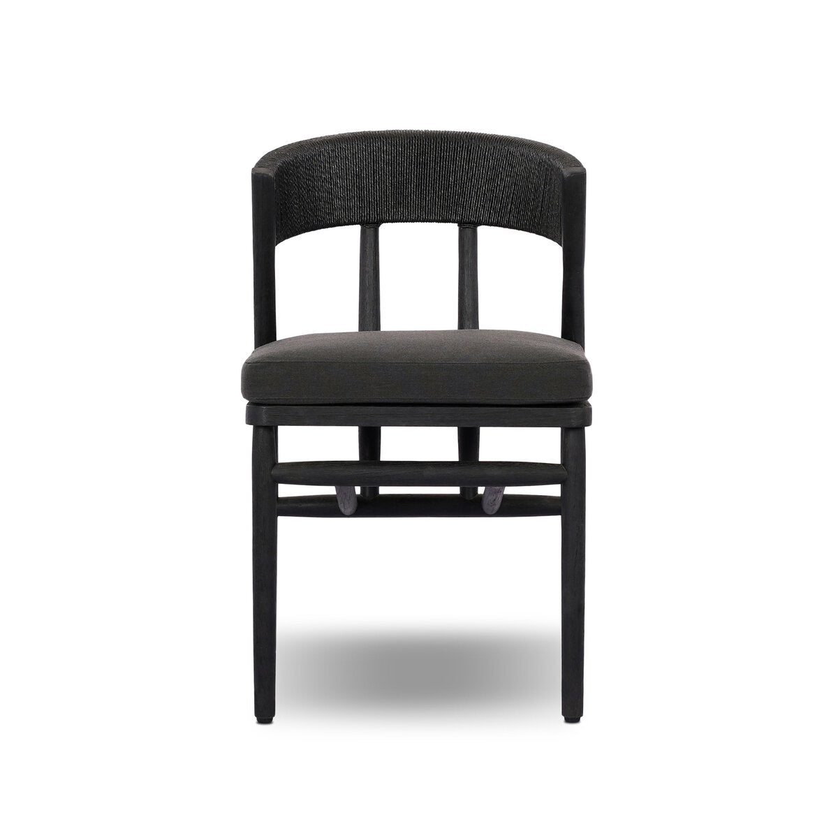 Buxton Outdoor Dining Chair - Stained Black Teak-fsc