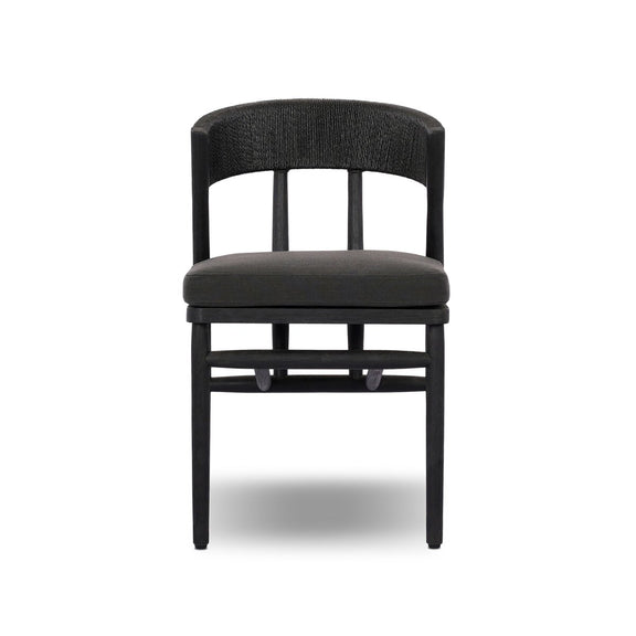 Buxton Outdoor Dining Chair - Stained Black Teak-fsc