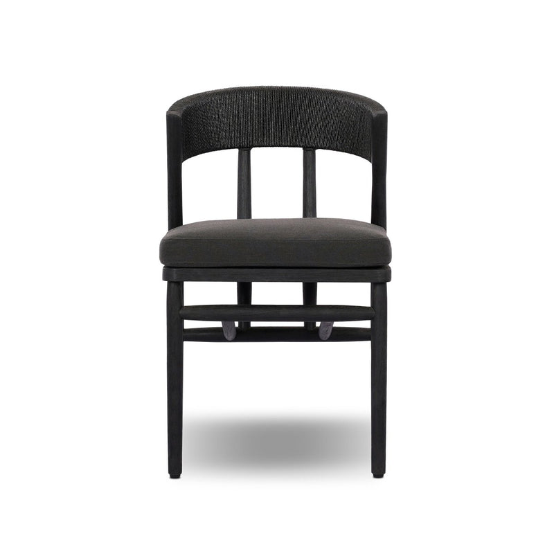Buxton Outdoor Dining Chair - Stained Black Teak-fsc