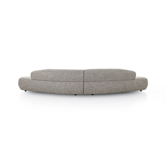 Belen Double Chaise - Thames Coal