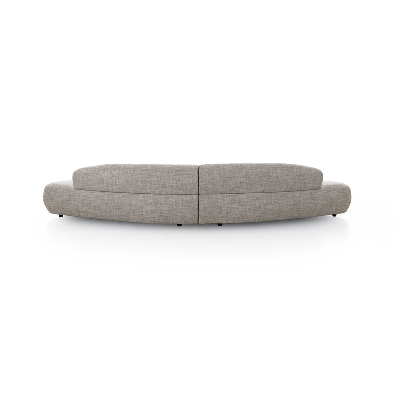 Belen Double Chaise - Thames Coal