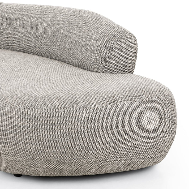 Belen Double Chaise - Thames Coal