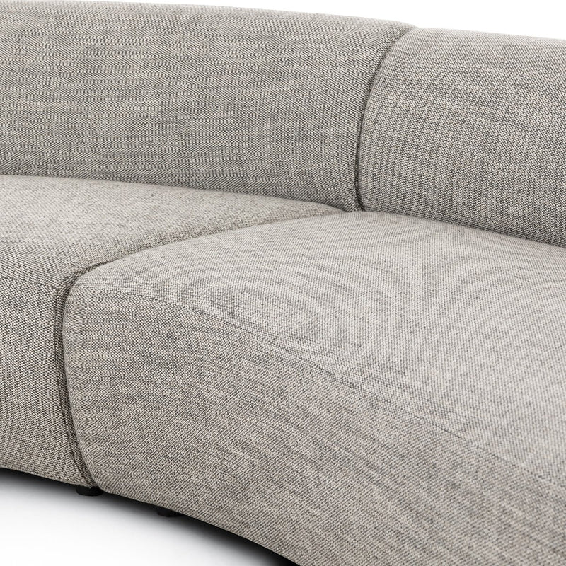 Belen Double Chaise - Thames Coal