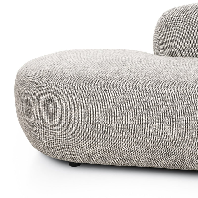 Belen Double Chaise - Thames Coal