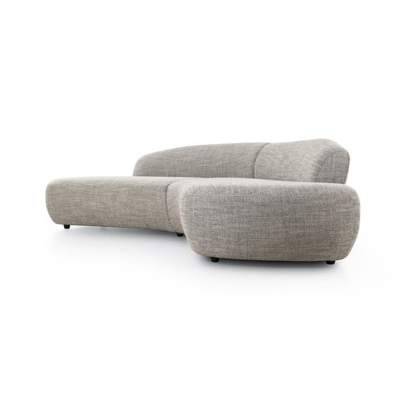 Belen Double Chaise - Thames Coal