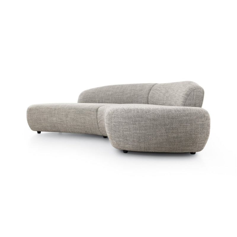 Belen Double Chaise - Thames Coal