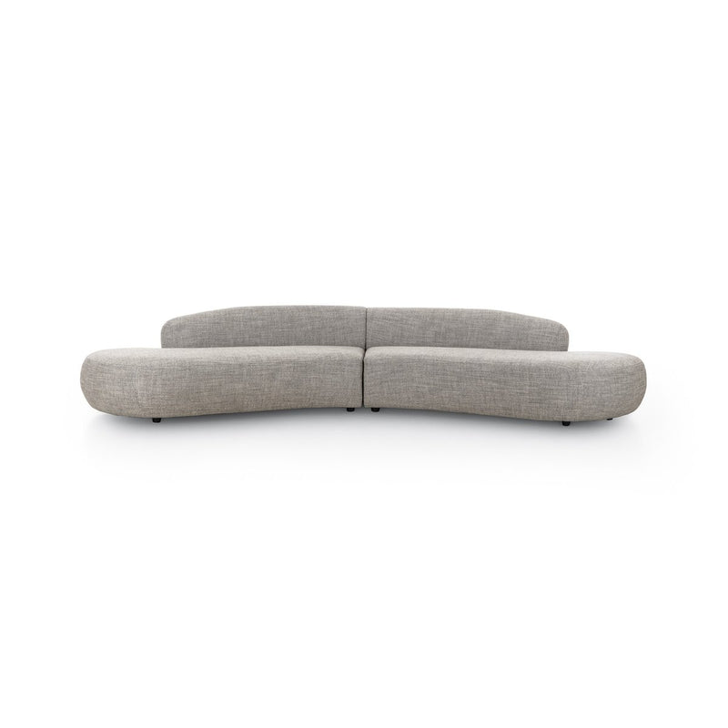 Belen Double Chaise - Thames Coal