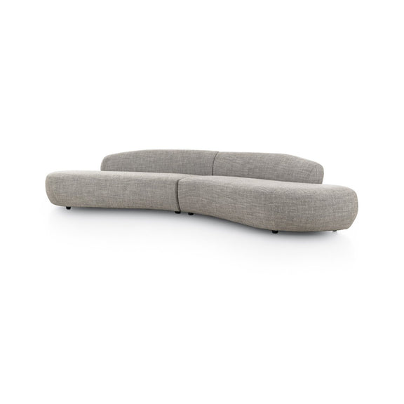 Belen Double Chaise - Thames Coal