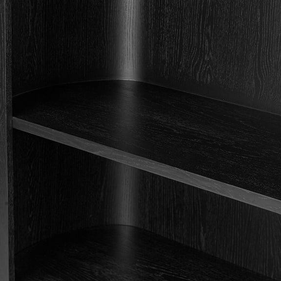 Pilar Bookcase - Charcoal Oak Veneer