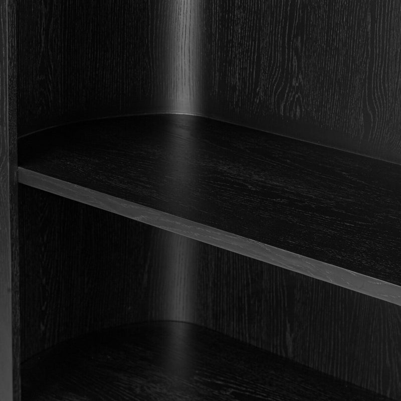 Pilar Bookcase - Charcoal Oak Veneer