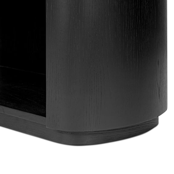 Pilar Bookcase - Charcoal Oak Veneer