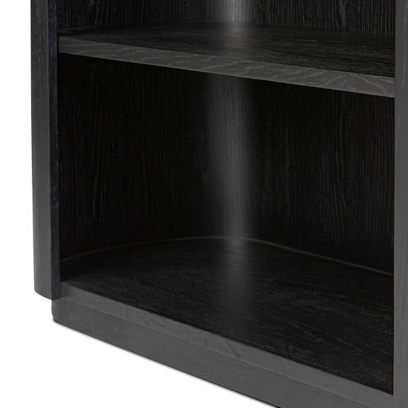Pilar Bookcase - Charcoal Oak Veneer
