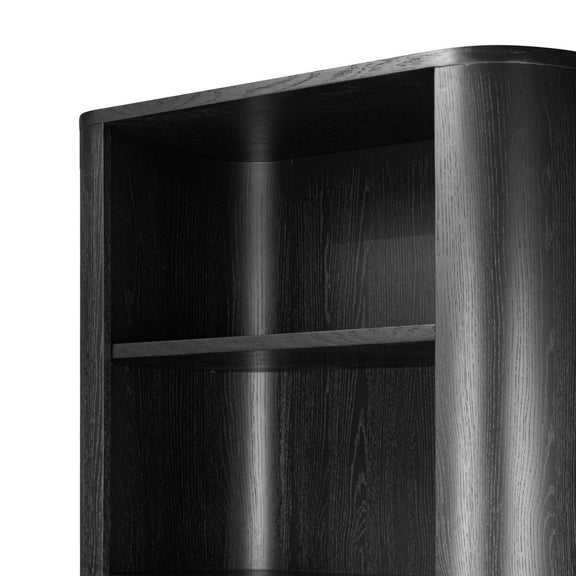 Pilar Bookcase - Charcoal Oak Veneer