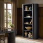 Pilar Bookcase - Charcoal Oak Veneer