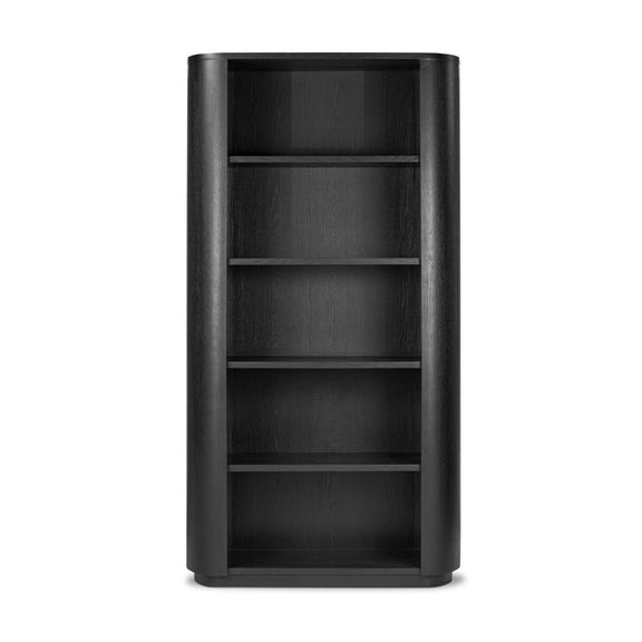 Pilar Bookcase - Charcoal Oak Veneer