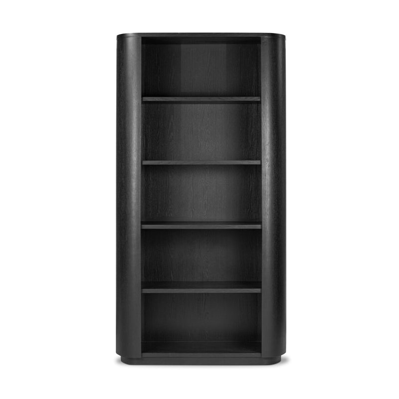 Pilar Bookcase - Charcoal Oak Veneer