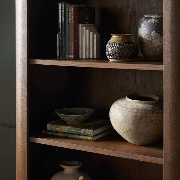 Pilar Bookcase - Almond Oak Veneer