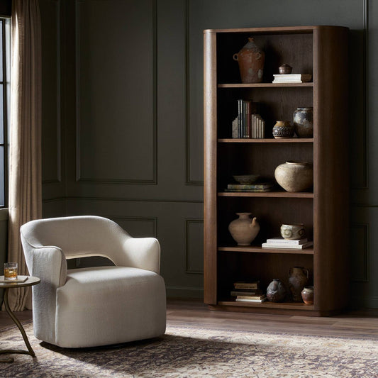 Pilar Bookcase - Almond Oak Veneer