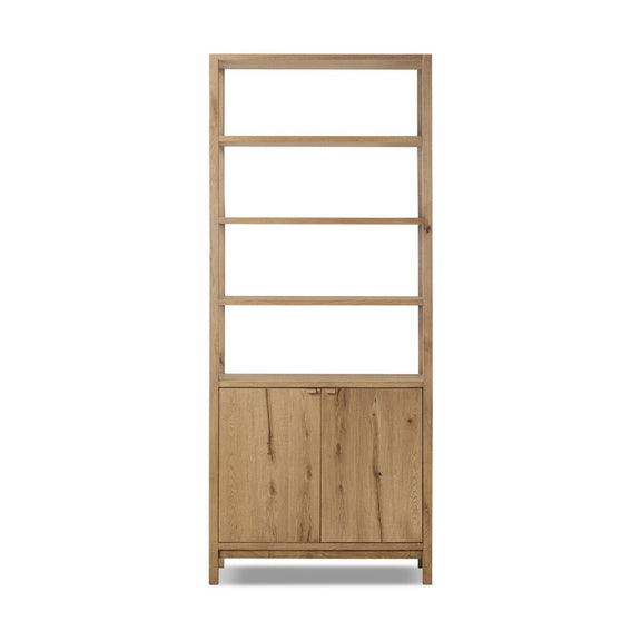 Tula Bookcase - Worn Oak Veneer