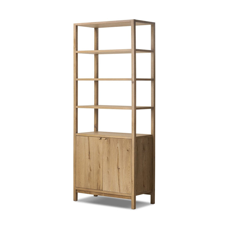Tula Bookcase - Worn Oak Veneer