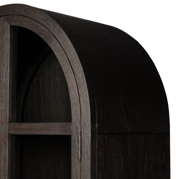 Hepburn Cabinet - Dark Anthracite Oak Veneer