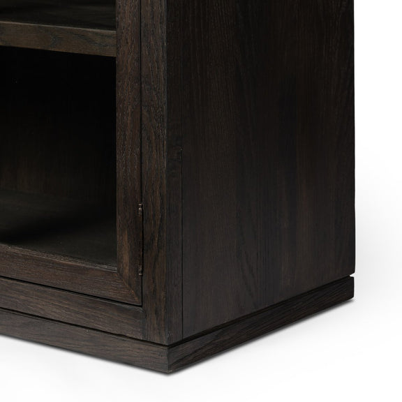 Hepburn Cabinet - Dark Anthracite Oak Veneer