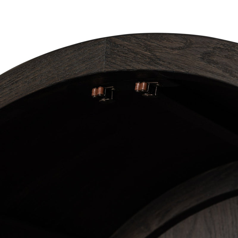 Hepburn Cabinet - Dark Anthracite Oak Veneer