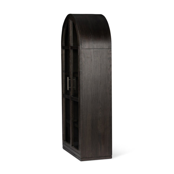 Hepburn Cabinet - Dark Anthracite Oak Veneer